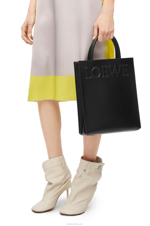 Loewe Standard A4 Tote in sleek calfskin 688V117 Women Black