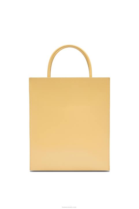 Loewe Standard A4 Tote in sleek calfskin 688V120 Women Dark Butter