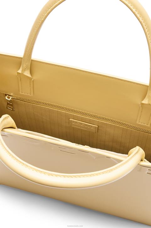 Loewe Standard A4 Tote in sleek calfskin 688V120 Women Dark Butter