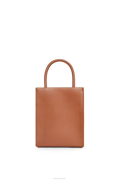 Loewe Standard A5 Tote in sleek calfskin 688V116 Women Tan