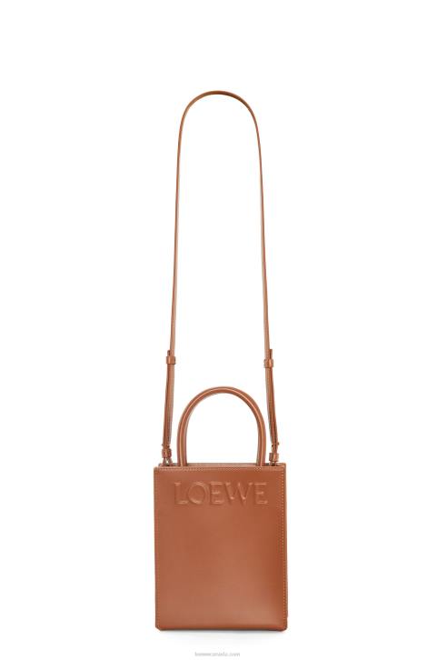 Loewe Standard A5 Tote in sleek calfskin 688V116 Women Tan