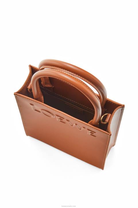 Loewe Standard A5 Tote in sleek calfskin 688V116 Women Tan