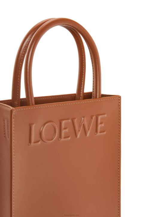 Loewe Standard A5 Tote in sleek calfskin 688V116 Women Tan