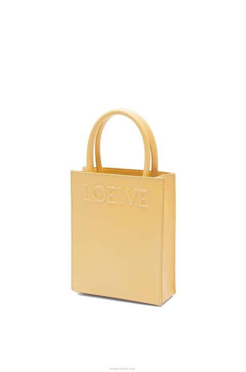 Loewe Standard A5 Tote in sleek calfskin 688V119 Women Dark Butter