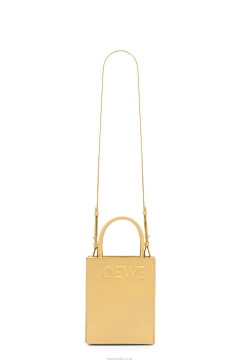 Loewe Standard A5 Tote in sleek calfskin 688V119 Women Dark Butter