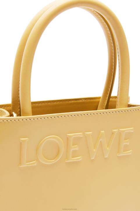 Loewe Standard A5 Tote in sleek calfskin 688V119 Women Dark Butter