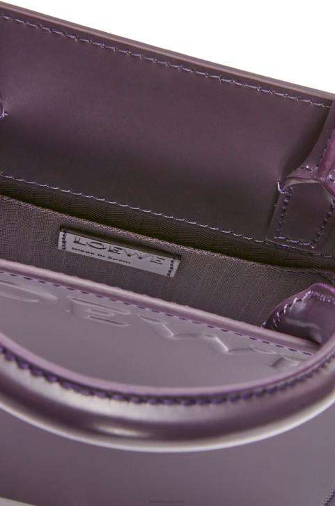 Loewe Standard A5 Tote in sleek calfskin 688V192 Women Deep Aubergine