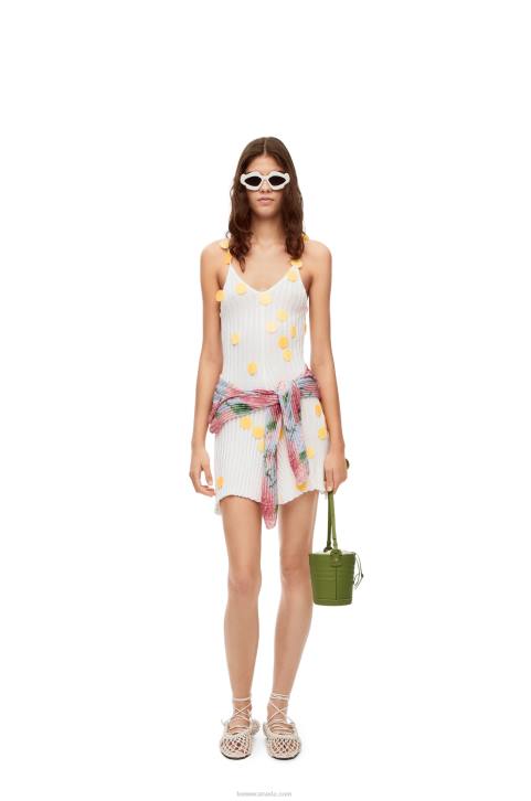 Loewe Sequin mini dress in viscose 688V1040 Women White
