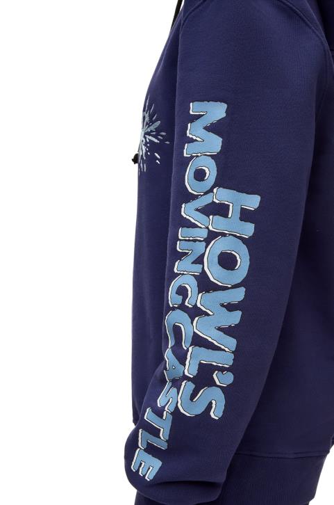 Loewe Turnip Head hoodie in cotton 688V844 Women Navy Blue