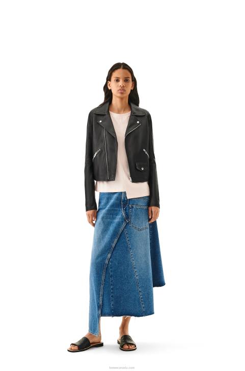 Loewe Biker jacket in nappa lambskin 688V1138 Women Black