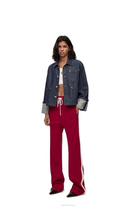 Loewe Fisherman turn-up jacket in denim 688V1183 Women Raw Denim