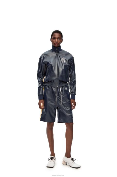 Loewe Tracksuit jacket in nappa 688V1121 Women Navy/Yellow
