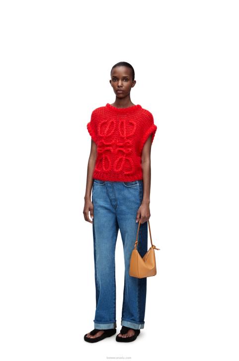 Loewe Deconstructed jeans in denim 688V1159 Women Denim Blue