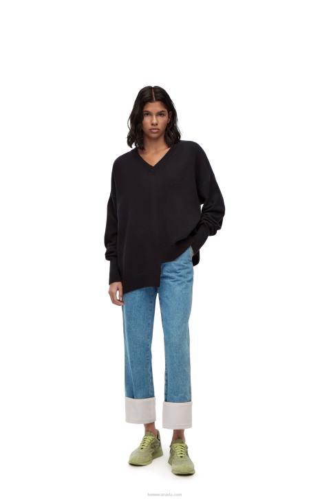 Loewe Fisherman jeans in denim 688V1195 Women Blue Denim