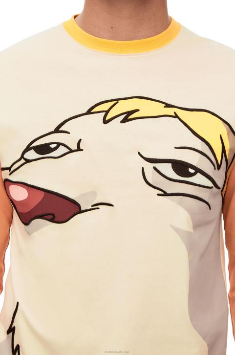 Loewe Heen long sleeve T-shirt in cotton 688V836 Women Beige