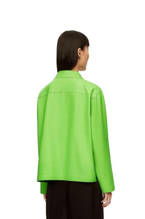Loewe Anagram pyjama blouse in nappa 688V884 Women Fluo Green