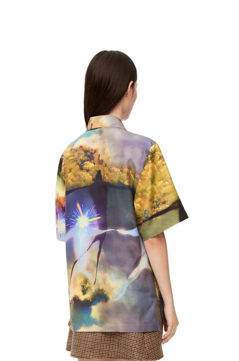 Loewe Magical Sky shirt in silk 688V946 Women Multicolor