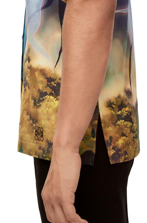 Loewe Magical Sky shirt in silk 688V946 Women Multicolor