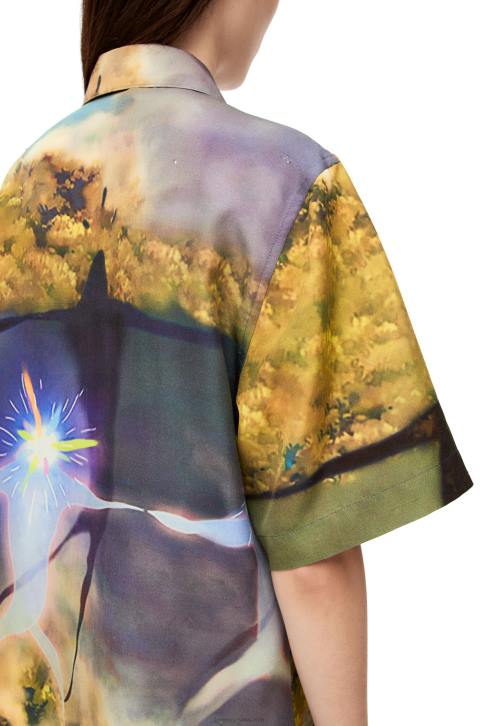 Loewe Magical Sky shirt in silk 688V946 Women Multicolor