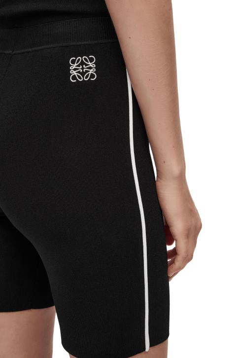Loewe Cycling shorts in viscose blend 688V972 Women Black