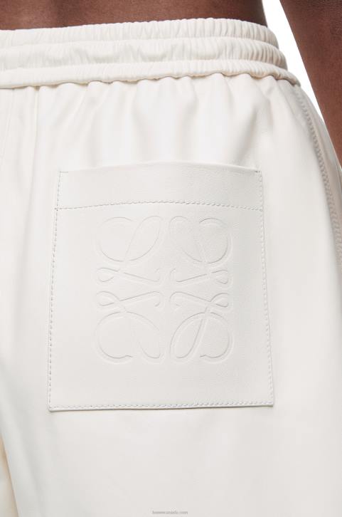 Loewe Shorts in nappa lambskin 688V1106 Women White
