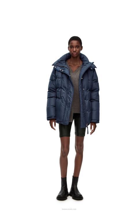 Loewe Stretch cycling shorts in nappa 688V1128 Women Black