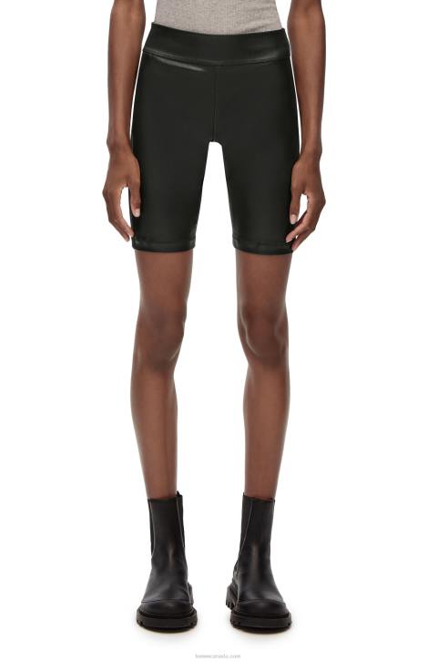 Loewe Stretch cycling shorts in nappa 688V1128 Women Black