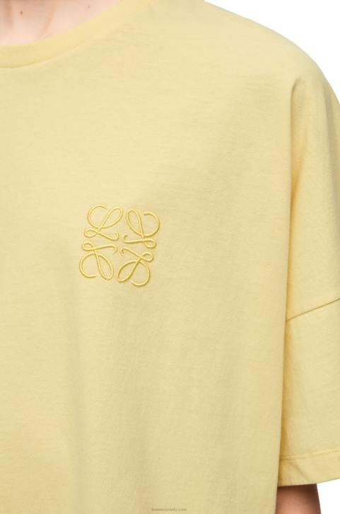 Loewe Boxy fit T-shirt in cotton 688V780 Women Light Lemon