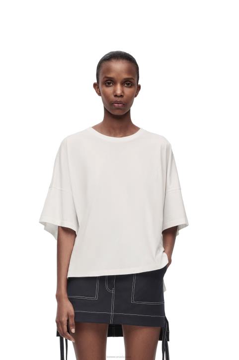 Loewe Boxy fit T-shirt in cotton 688V800 Women White