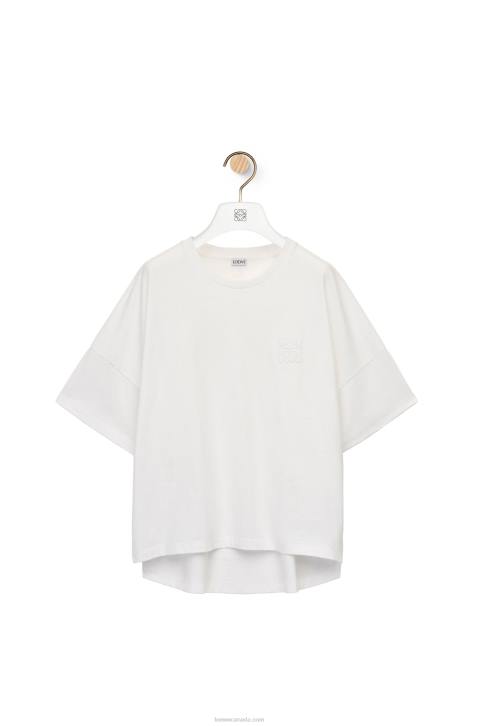Loewe Boxy fit T-shirt in cotton 688V800 Women White