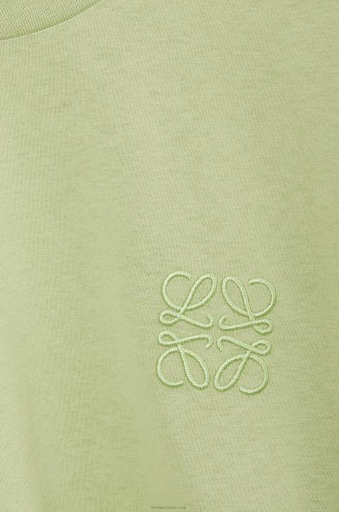 Loewe Boxy fit T-shirt in cotton 688V814 Women Pale Green