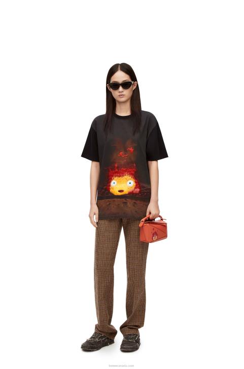 Loewe Calcifer T-shirt in cotton 688V830 Women Multicolor