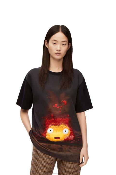 Loewe Calcifer T-shirt in cotton 688V830 Women Multicolor