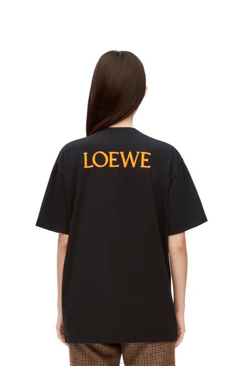 Loewe Calcifer T-shirt in cotton 688V830 Women Multicolor