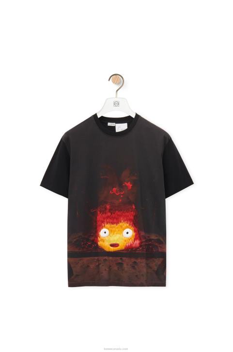 Loewe Calcifer T-shirt in cotton 688V830 Women Multicolor