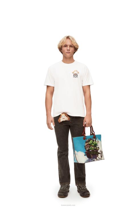 Loewe Heen Anagram T-shirt in cotton 688V845 Women White