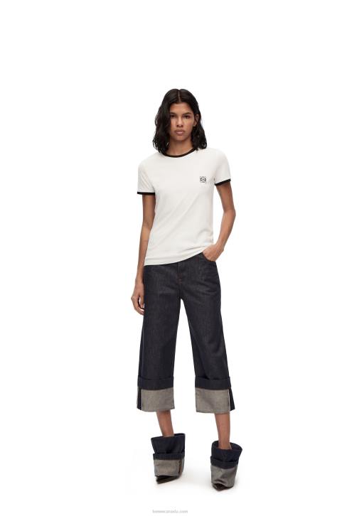 Loewe Slim fit T-shirt fit in cotton 688V797 Women White