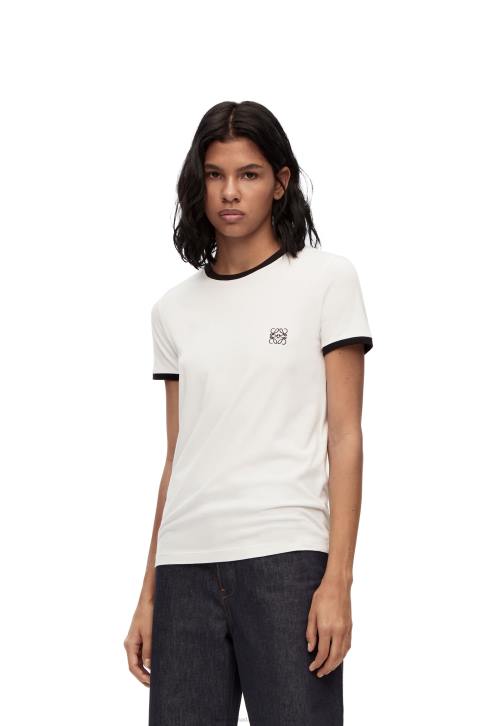Loewe Slim fit T-shirt fit in cotton 688V797 Women White