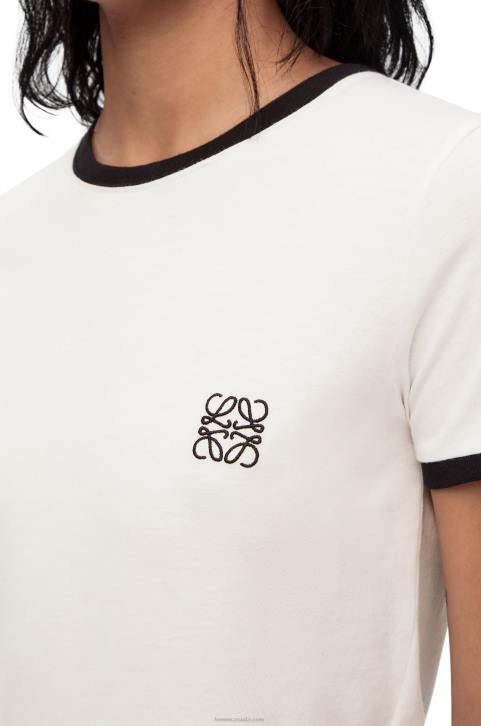 Loewe Slim fit T-shirt fit in cotton 688V797 Women White