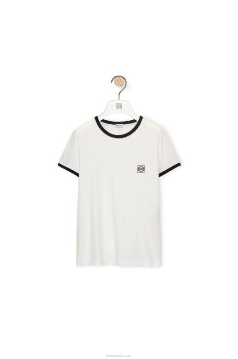Loewe Slim fit T-shirt fit in cotton 688V797 Women White