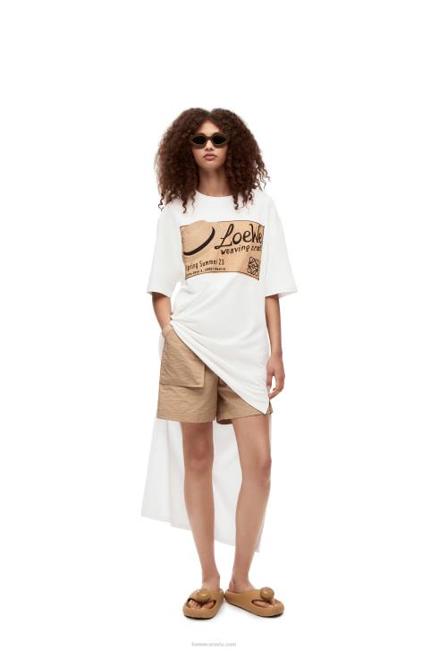 Loewe hat T-shirt dress in cotton 688V791 Women White