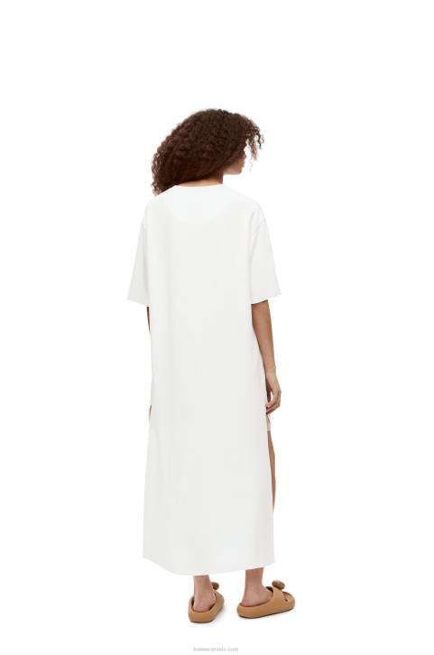Loewe hat T-shirt dress in cotton 688V791 Women White