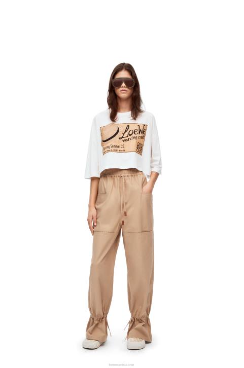 Loewe hat T-shirt in cotton 688V792 Women White