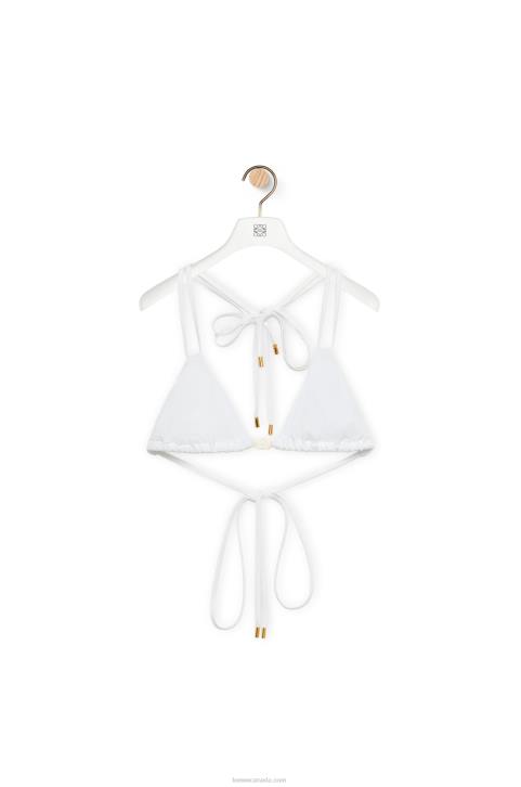 Loewe Anagram bikini top in technical jersey 688V949 Women White