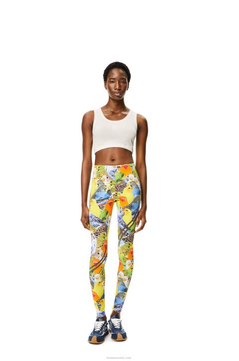 Loewe Anagram cropped tank top in cotton 688V951 Women White