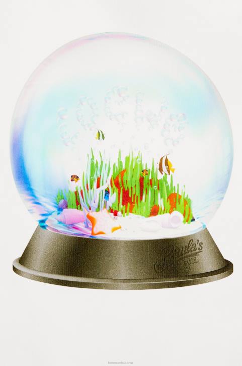 Loewe Snow globe top in technical jersey 688V871 Women White/Multicolor