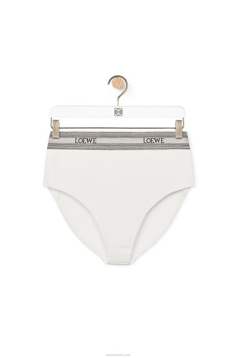 Loewe Knit briefs in viscose 688V965 Women White