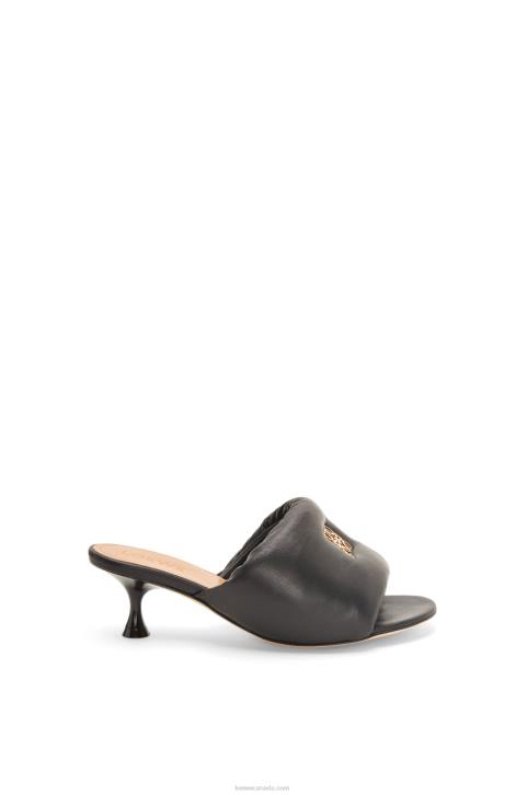 Loewe Anagram padded mule in lambskin 688V755 Women Black