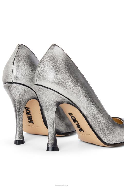 Loewe Comic classic pump in calfskin 688V749 Women Anthurium White/Black