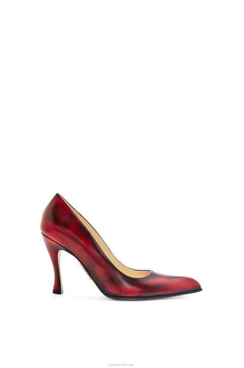Loewe Comic classic pump in calfskin 688V750 Women Anthurium Red/Black